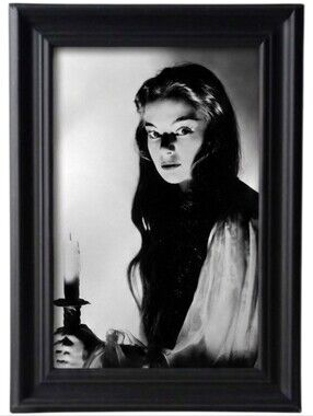 Beautiful women Vintage Victorian Candle 1900s antique frame photo print art Dec